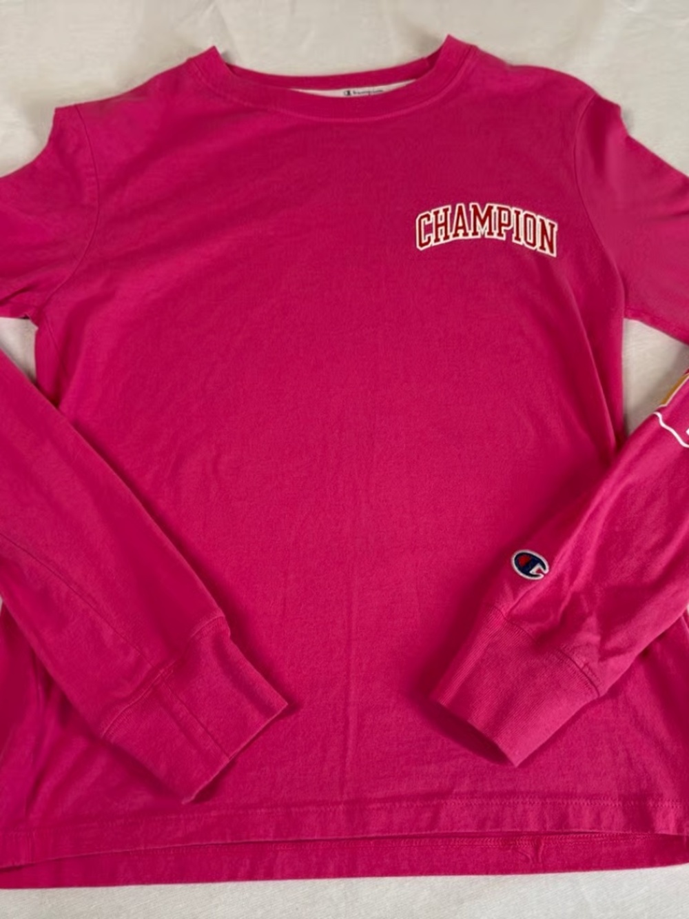 Champion Girl's Long Sleeve Tee Shirt Size XS - Pink